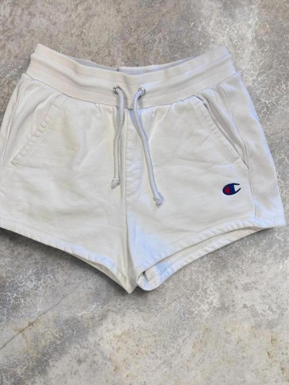 Champion White Shorts Reverse Weave Women's Sz M | Classic Sportswear